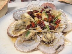 油泼扇贝-来之顺海鲜菜馆·青岛菜·始于1993(栈桥店)