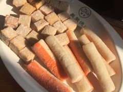 鱼豆腐-義聚德·清真铜锅涮羊肉·烧烤(河东店)