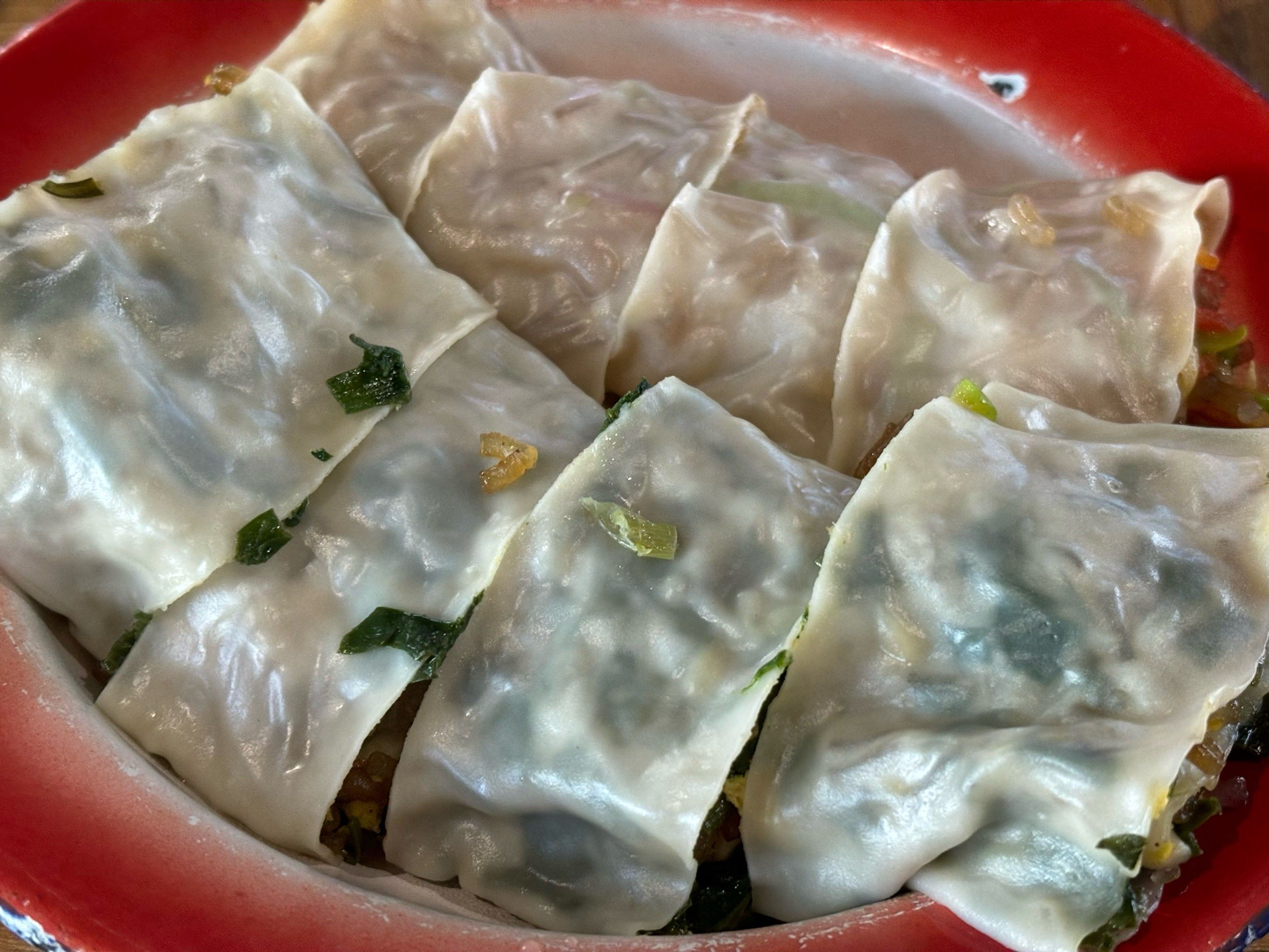 韭菜鸡蛋孜卷