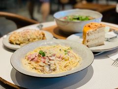 奶油培根蘑菇蛋黄意式细面-BAKER&SPICE(环贸店)