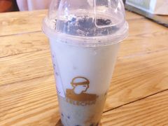 绿豆沙牛奶冰冰茶-LELECHA乐乐茶(上海五角场万达广场店)