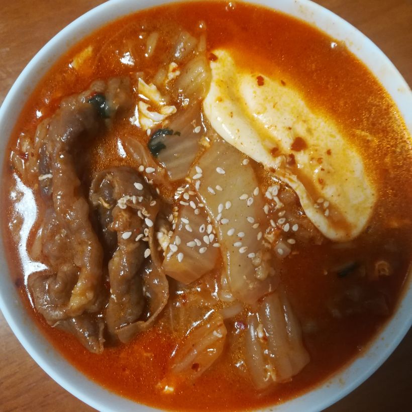 肥牛泡菜辛拉面