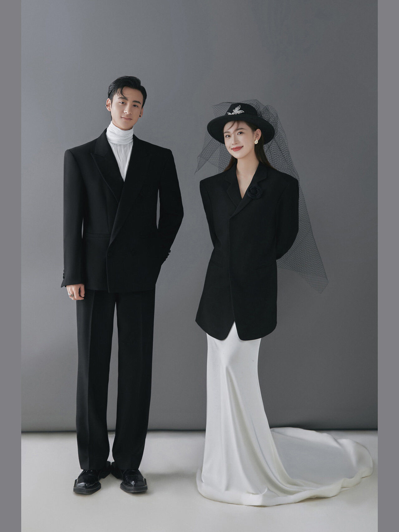 西装酷飒婚纱照