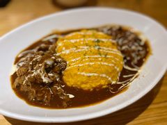 日式肉汁安格斯牛肉片蛋包饭-Ufufu cafe(天神巷店)