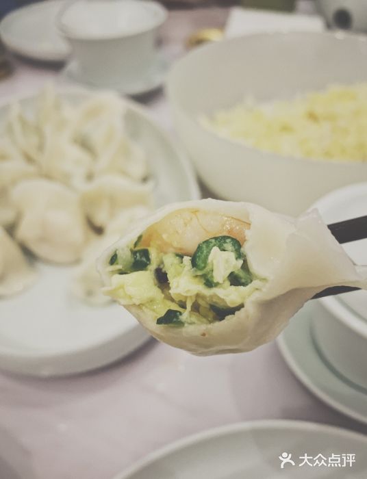 喜鼎海胆水饺(平安金融中心店)黄瓜鸡蛋虾仁水饺图片