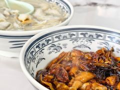 葱油鳝丝蛏子蛤蜊拌面-明呈黄鱼面馆(斜土路店)