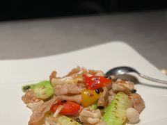 云南小瓜爆爽肉-木守西溪溪隐餐厅