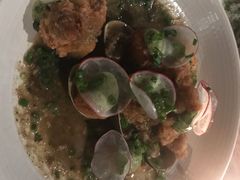 橙子酱汁海鲈鱼刺身配南瓜酱-Ocean's Table 欧舍