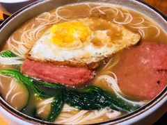 鸡蛋火腿面-小金鬼·煎饺·鸽子汤