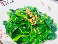 拍蒜炒崖城水南村野菜-沿江海南菜·文昌鸡祖师爷(大东海店)