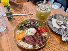 烤牛肉配泡菜温泉蛋饭-gaga(深圳福田星河COCO Park店)