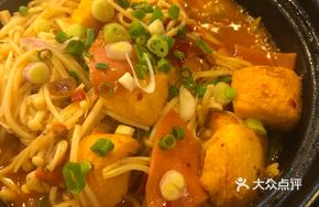Tofu and Enoki Mushroom Stew