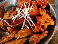 辣子鸡拼酱油鸡-MI WU FACTORY米屋美食工厂餐厅(绿地店)