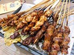 烤鸡皮-宝记烧烤·碳锅羊肉·羊蝎子火锅·夜食社(文体路创始店)