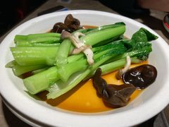 白灼菌菇菜心-新白鹿餐厅(金鹰新街口店)