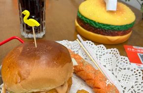 Bursting Cheese Lava Chicken Burger