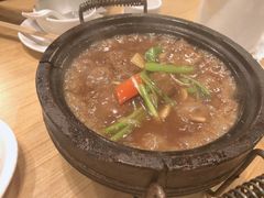 石锅自磨黑豆腐-粤仔湾砂锅粥(广益哥伦布店)