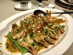 金蒜胜瓜蒸海虾-皇朝会.经典传统粤菜(外滩店)