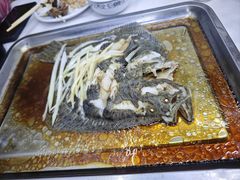 清蒸多宝鱼-北戴河庆山饭店·海鲜砂锅粥(北戴河黑石路店)