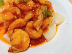 菠萝古老虾-金陵新城饭店