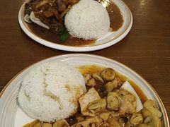 黑椒牛肉茄子饭-玥记茶餐厅(十字门华发商都一期绸带店)