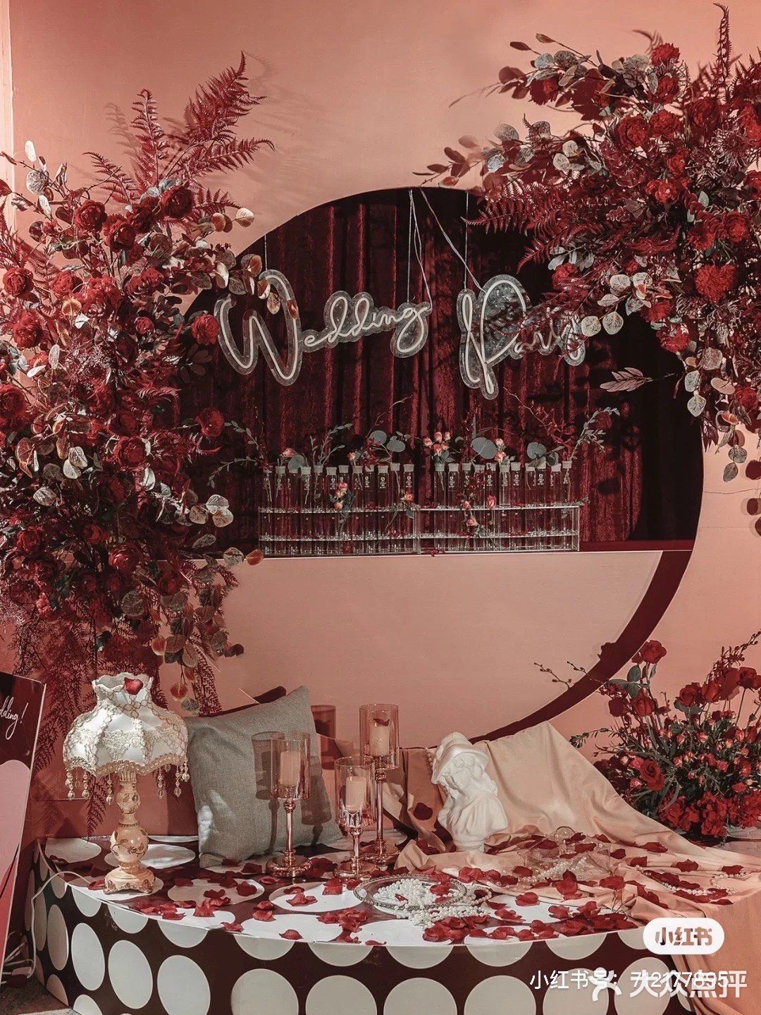 红色系婚礼| 一场勃艮第红与复古的炽烈碰撞