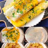 ㊙️无需揉面‼️快手鸡蛋煎饼，5分钟搞定，喷香松软‼️