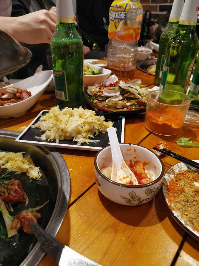 东北地桌烤肉海鲜大排档-"看到抖音的哈雷哥,推荐过来的,到了店里才.