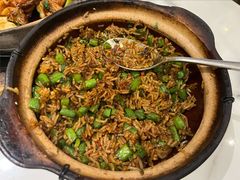 榄菜四季豆煲仔饭-粤·啫啫