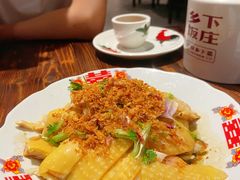 乡下の葱油淋爬山骟鸡-广府乡下·饭庄(新港东路店)