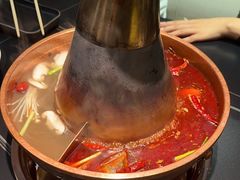 鸳鸯牛油菌汤锅-乔先生涮肉·鲜活牛羊肉火锅(塘沽店)