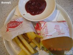 Fatburger的牛肉汉堡-威尼斯人酒店琳琅美食广场