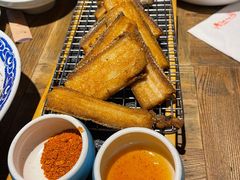 干炸带鱼-老头儿真传-老头儿油爆虾(胜利河美食街店)