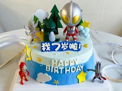 -咖咖熊蛋糕定制·英国蓝风车动物性淡奶油