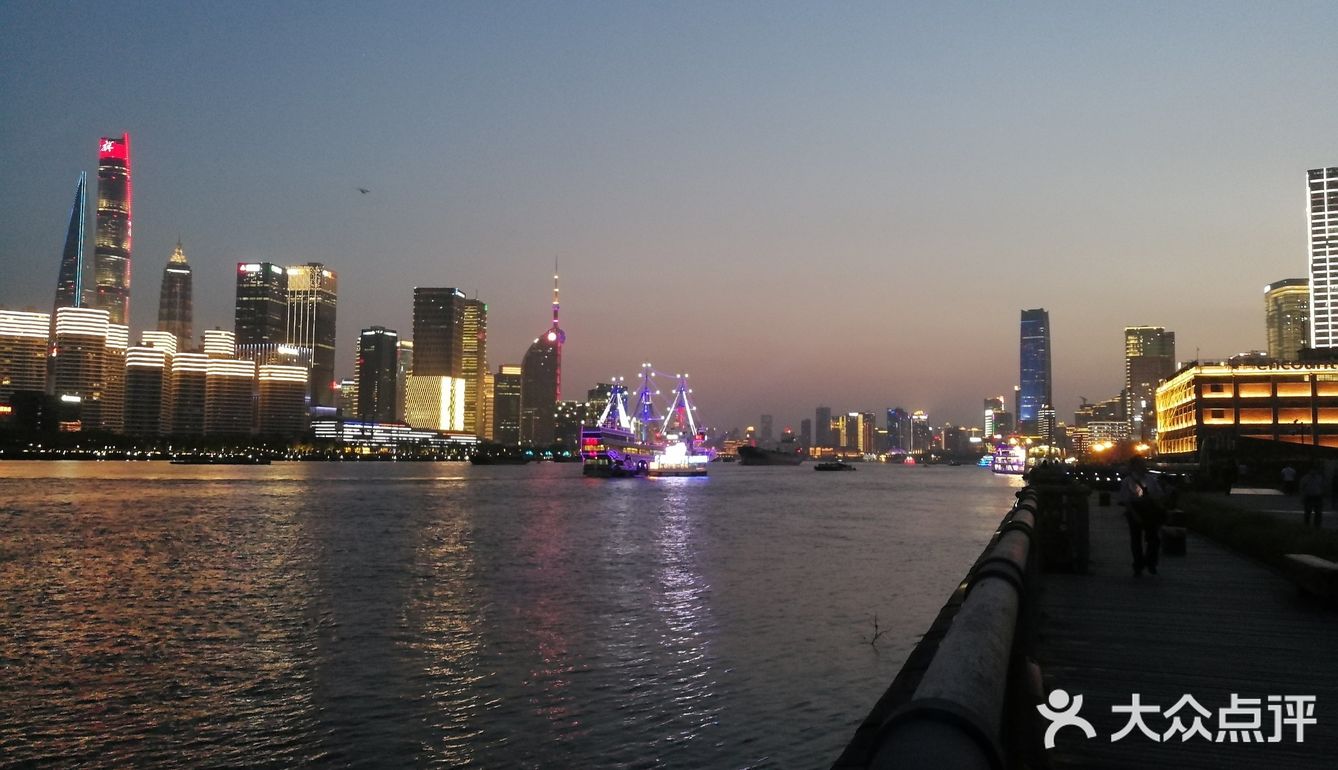 吹着夏风,目光追随着那一只只江鸥,自由地翱翔在浦江上空