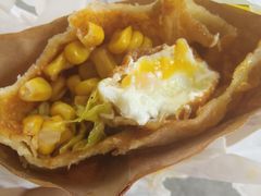 -小红车炸蛋葱油饼