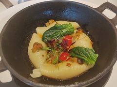 现剥蟹黄贝壳意面-THE WANG王品(上海中心云端店)