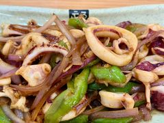 爆炒新鲜鱿鱼-力哥地道海南菜·联谊文昌鸡老店