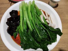 白灼菌菇菜心-新白鹿餐厅(城西银泰城店)