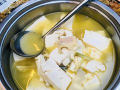 手工豆腐笋干汤-国生茶庄·地道农家菜团建活动