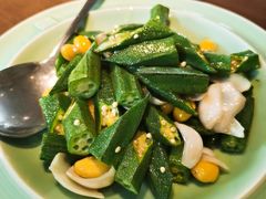 银杏百合炒秋葵-唐廊烤鸭店(工体店)
