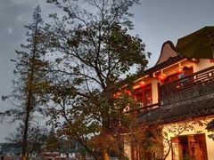 店家靠河风景-漕溪人家