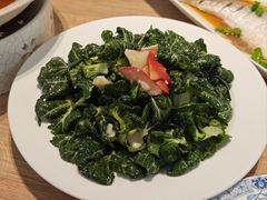 奶白菜炝北极贝-连鹭海鲜·海肠捞饭·海胆饭(星海店)