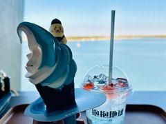 牛乳＋海盐双色冰川冰淇淋-抱抱地球咖啡馆(国家海洋博物馆店)