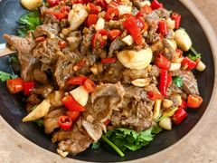 鲜切牛肉炒香菜-田园印象·成都土菜院子(华阳店)