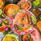 厨师都是泰国人的大排档味道太正了 太羡慕了