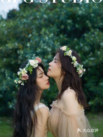 森系母女写真️超治愈/温柔的绿色系母女照
