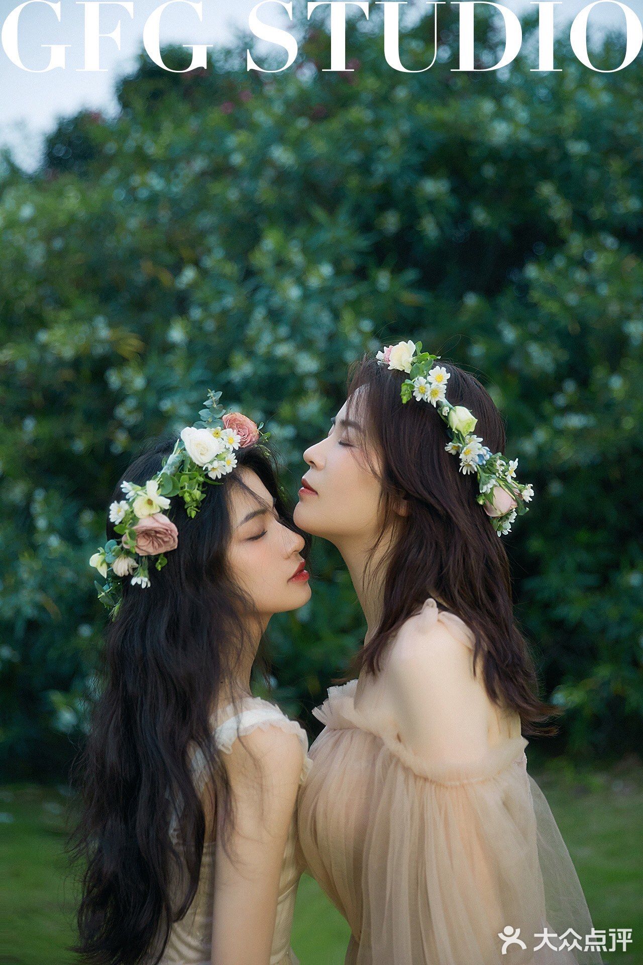 森系母女写真☘️超治愈/温柔的绿色系母女照