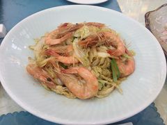 白菜炒大虾-鹊华居·地道鲁菜·海鲜·融合味(大明湖店)