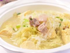 老汤五花肉炖冻豆腐白菜粉-李记大厨